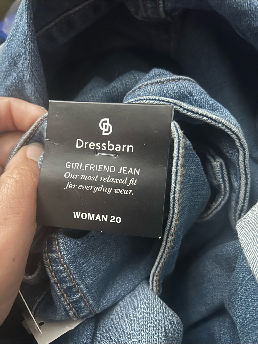 Dressbarn blue jeans size 20W NWT denim - Picture 7 of 7